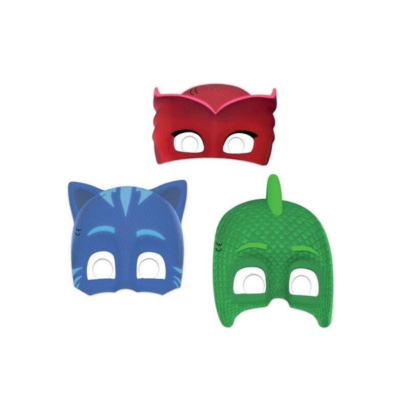 6 máscaras Pj Masks