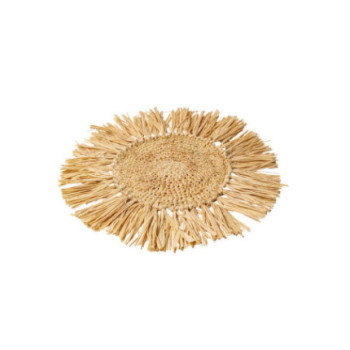Decoração de mesa ráfia 36cm