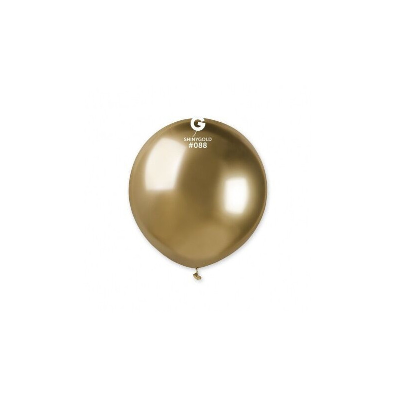 10 balões latex 5" Gemar Shiny Gold