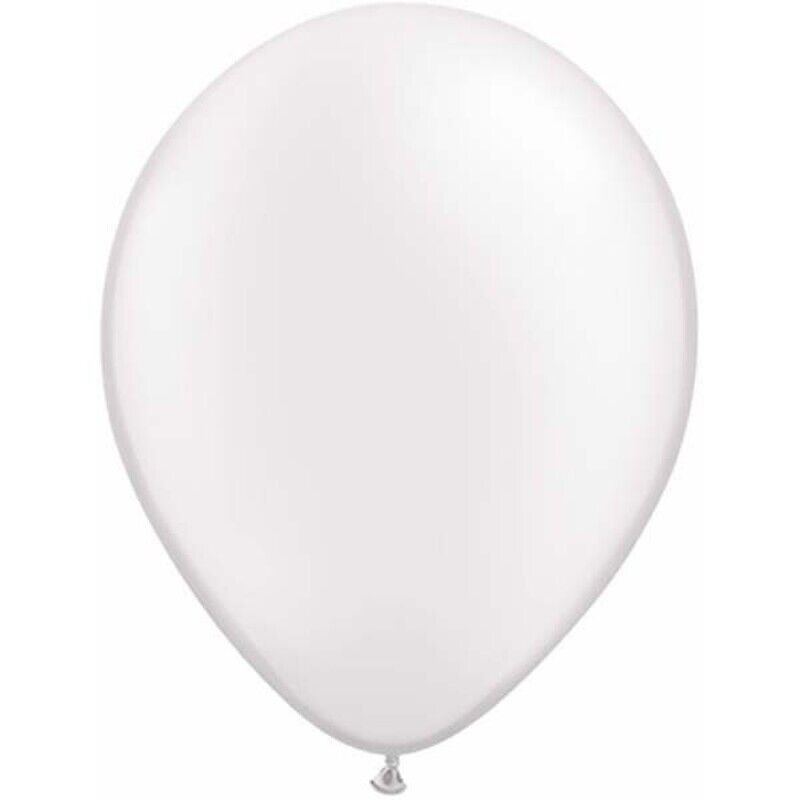 100 balões latex 5" 13cm Balloonia branco