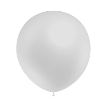 50 balões latex 12" 30cm Balloonia Branco