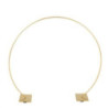 Arco de metal dourado 3.5x31cm