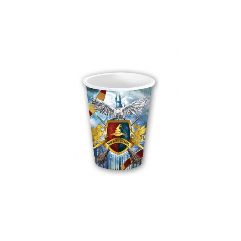 6 copos de papel mago 240ml