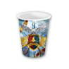 6 copos de papel mago 240ml