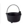 Caldeirão preto pvc 24cm