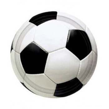 8 pratos 17.1cm futebol