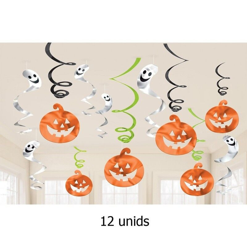 12 swirls pumpkins and ghosts