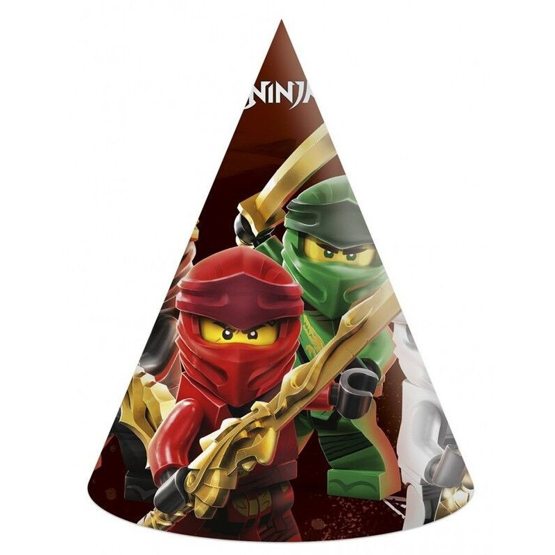 6 chapéus lego ninjago