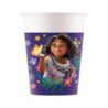 8 copos papel 200ml Encanto