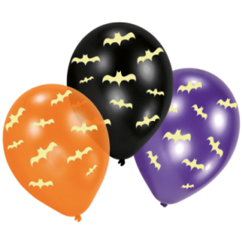 6 balões de latex 11" Halloween