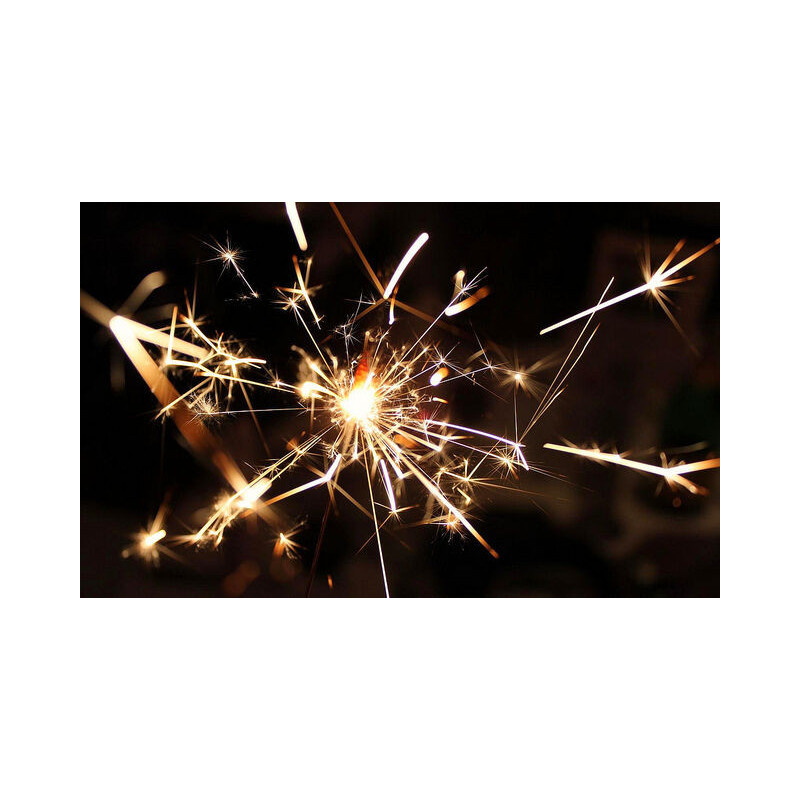 Sparkler  estrelinhas gold 70 cm 3 unidades