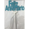 Topo de bolo Feliz Aniversário  azul 19,5cm