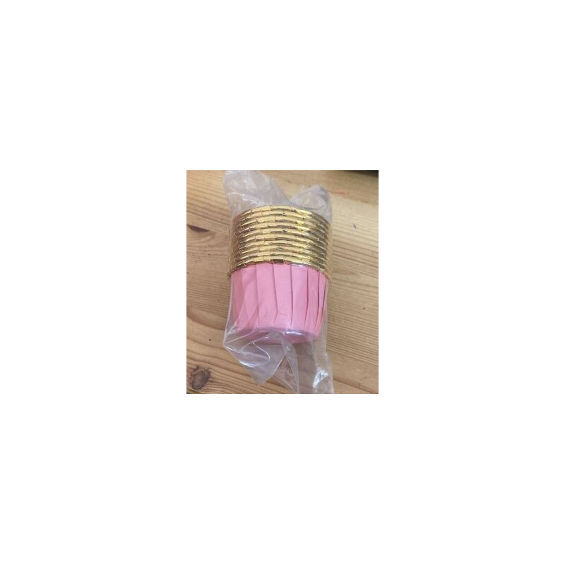 10 formas papel para mini cupcakes rosa
