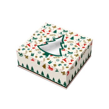 Caixa cartolina Natal 24x7,5cm