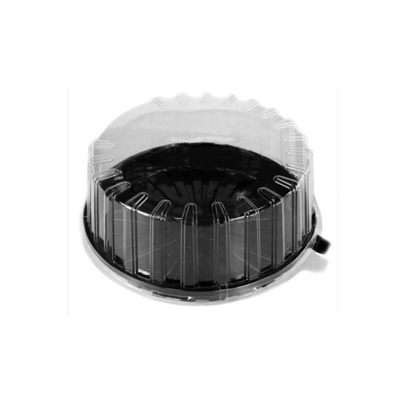 Prato plástico preto c/ tampa transparente 277x240x20cm