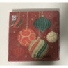 20 guardanapos 33x33cm bolas de Natal