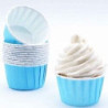 Cápsulas cupcake azul claro 24 unidades
