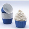 Cápsulas cupcake azul escuro 24 unidades
