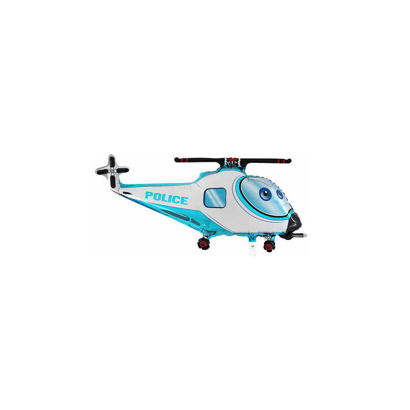 Balão Foil 40” - 102 cm helicóptero da polícia