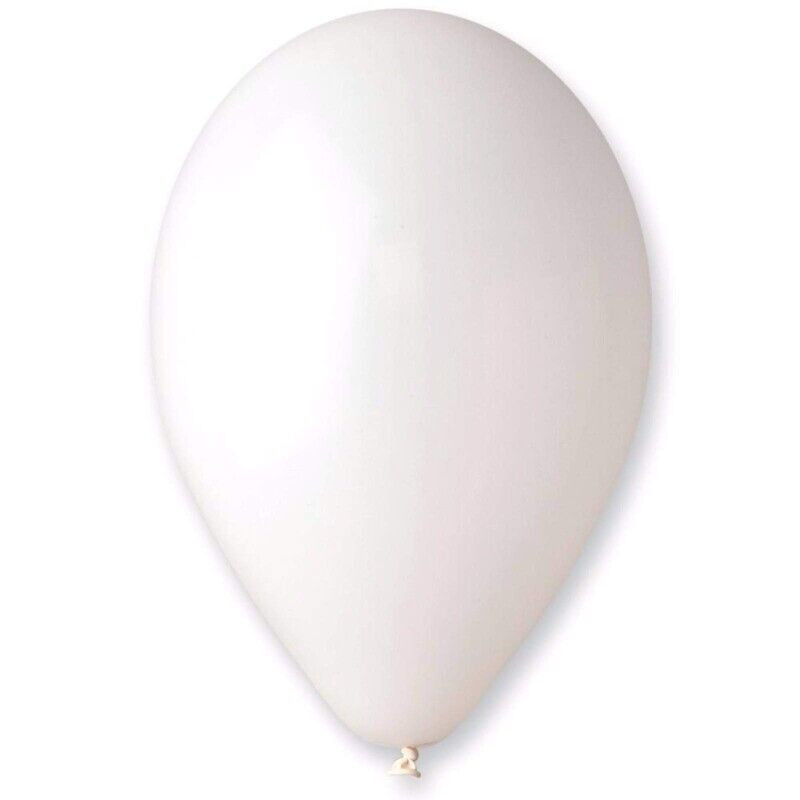 5 balões latex balloonia 11” branco