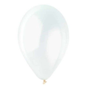 100 balões latex balloonia 11” transparente