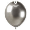 10 balões Gemar latex 5” silver