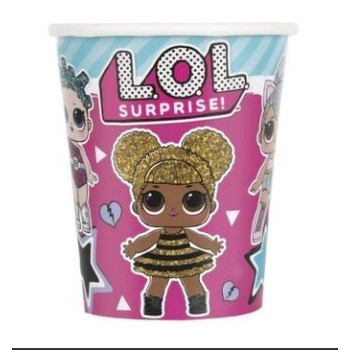 8 Copos de papel LOL