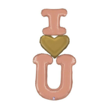 Special Delivery Rose Gold I heart you 165cm
