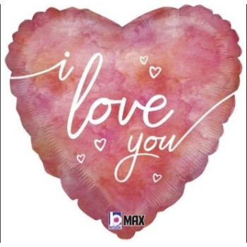 STD Coração 18" Whater Color I Love u