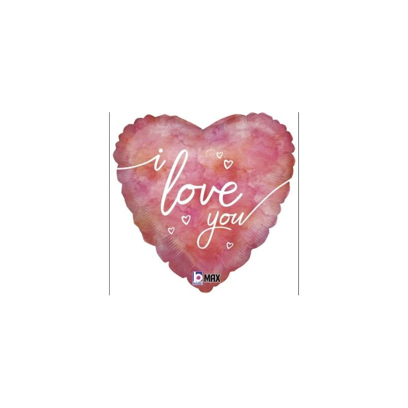 STD Coração 18" Whater Color I Love u