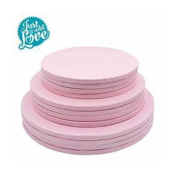 Base alta rosa claro 25x1cm