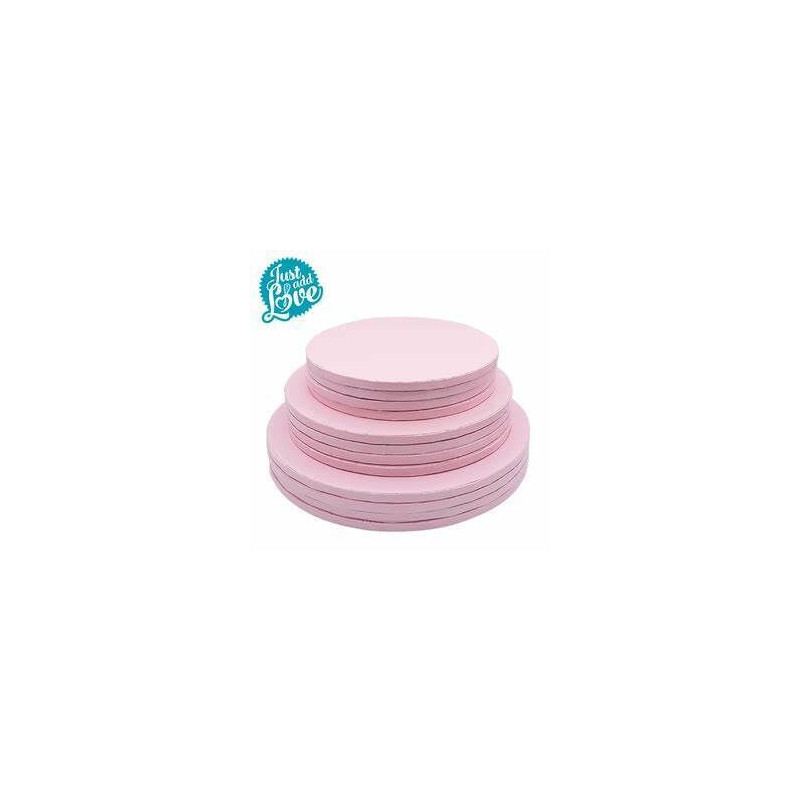 Base alta rosa claro 25x1cm