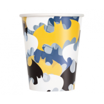 8 copos 255ml Batman