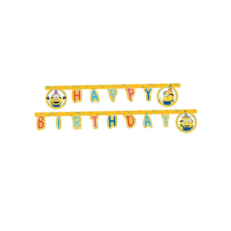 Banner Happy Birthday Minions 2