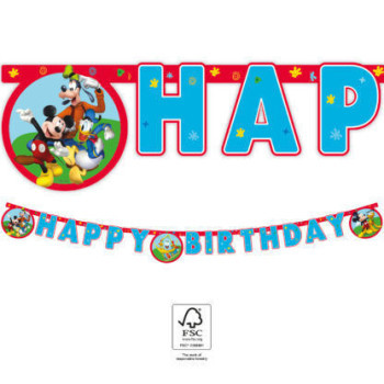 Banner Happy Birthday - Mickey Rock