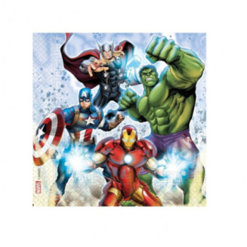 20 guardanapos 33x33cm Avengers Stones