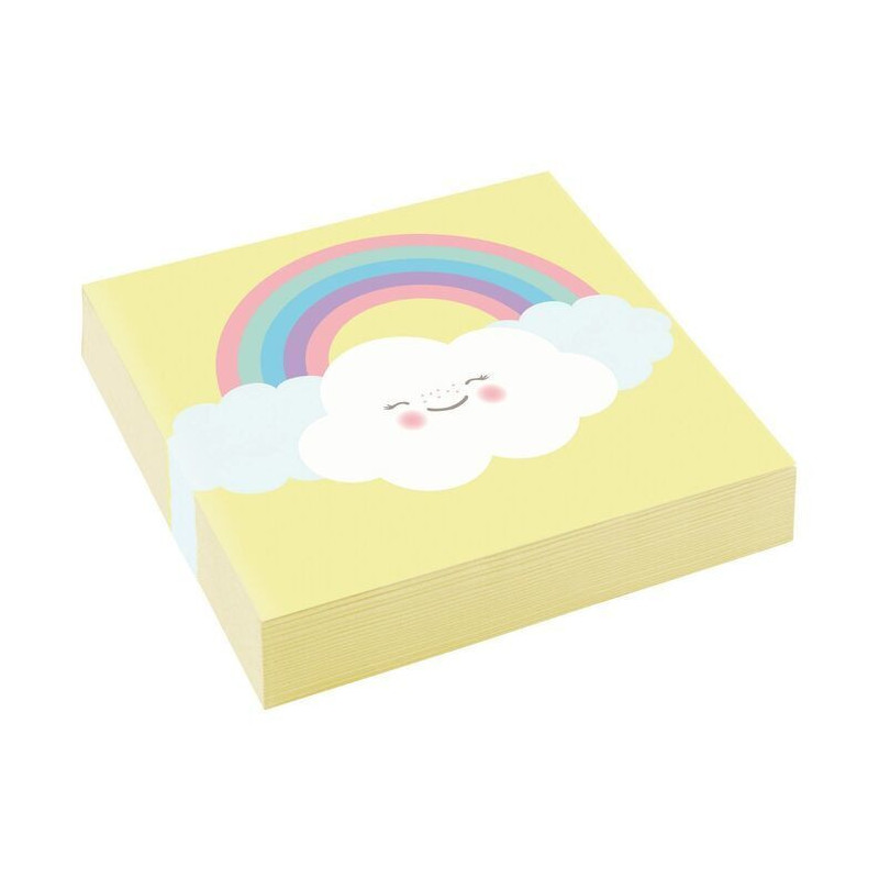20 guardanapos 25x25cm Rainbow & CloudKit
