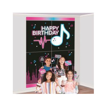 Cenário parede com acessórios foto internet famous