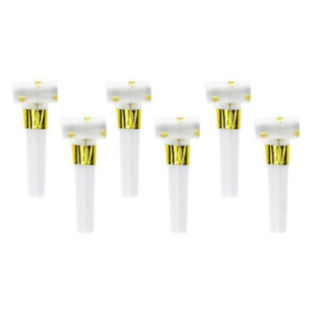 6 línguas da sogra branco estrelas douradas