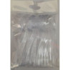 25 mini colheres transparentes