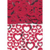 Confetti heart shimer red 14g