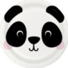 8 pratos 22.2cm Panda