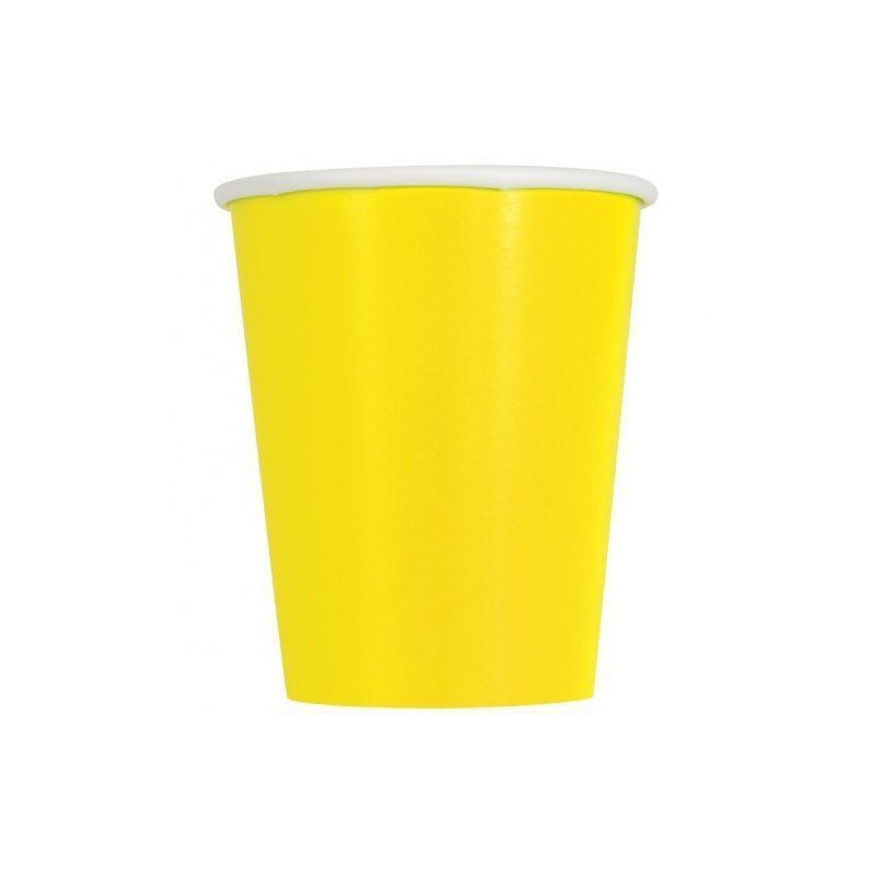 14 copos 267cl EU amarelo Neon