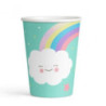 8 copos 250 ml rainbow & cloud