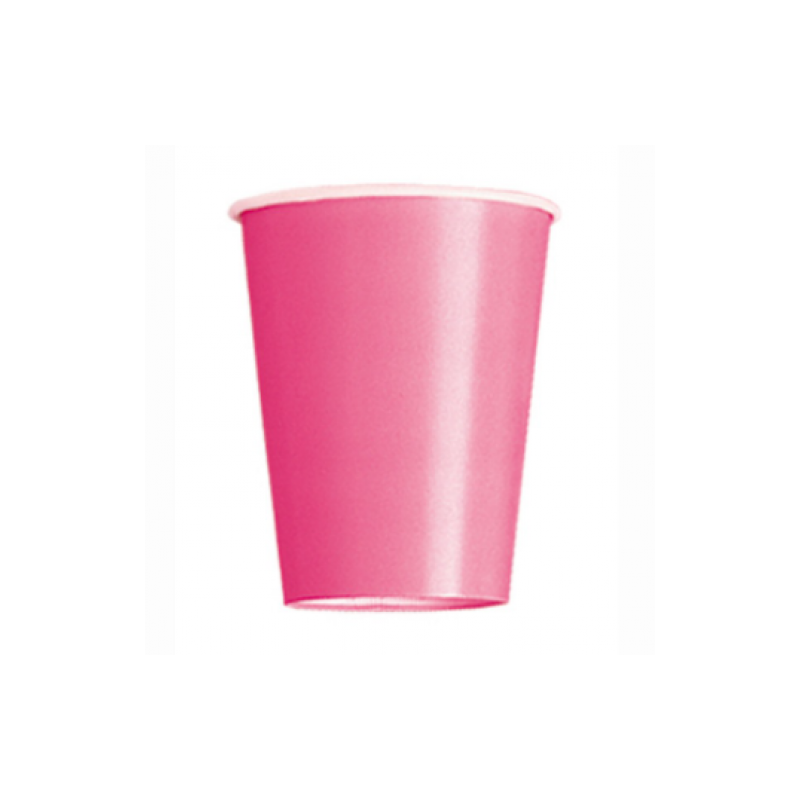 14 copos 267ml EU rosa choque