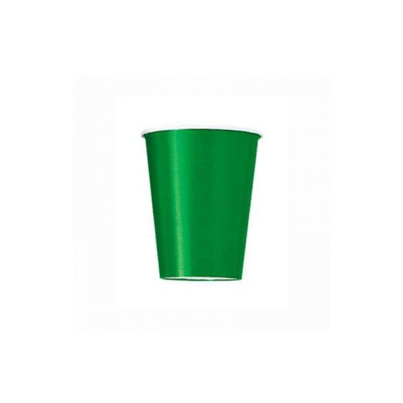 14 copos 267 ml EU verde escuro