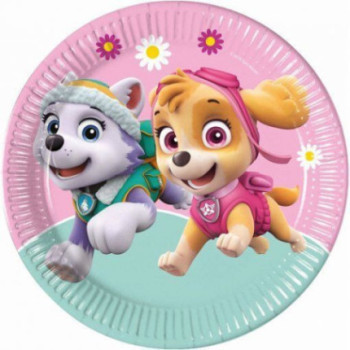 8 pratos 23 cm EU Paw Patrol Skye & Evarest