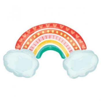 Balão Foil supershape arco iris P 35