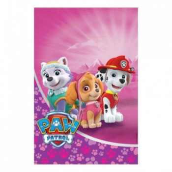 8 sacos prenda Paw Patrol rosa