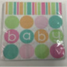 16 guardanapos 33x33cm Pastel Baby Shower